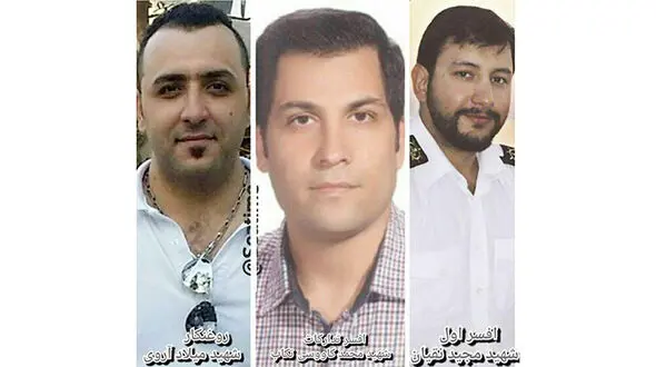 عکس سه تن جان باختگان حادثه سانچی که هویت آنها امروز شناسایی شد
