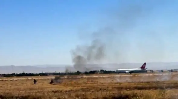 حادثه آتش‌سوزی در فرودگاه مشهد/ علت دود و آتش چه بود؟