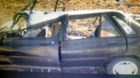 نجات معجزه آسای 4 سرنشین پرایدی که له شد! +عکس