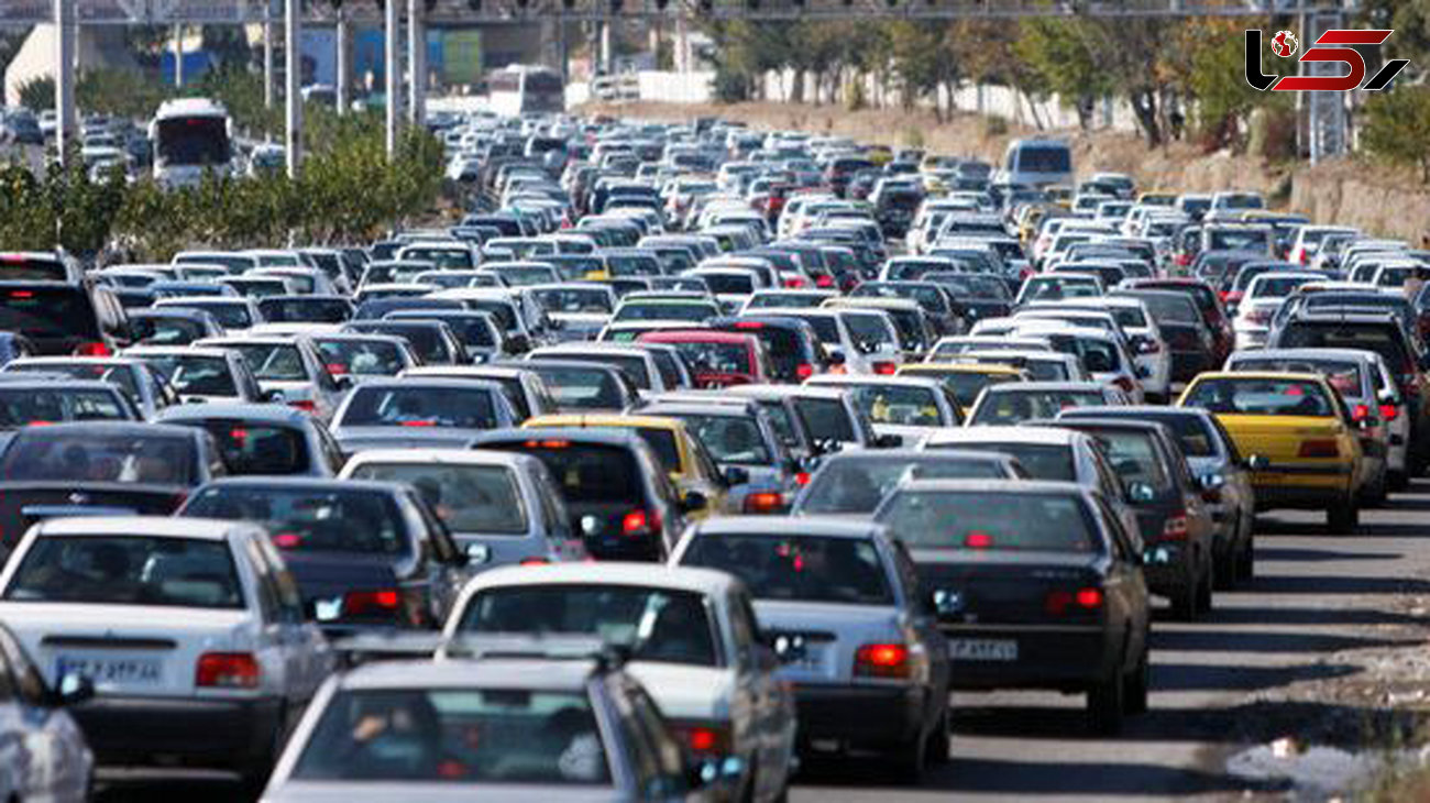 ترافیک صبحگاهی در آزادراه کرج -تهران