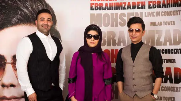 مریم حیدرزاده در بک استیج کنسرت محسن ابراهیم‌زاده +عکس