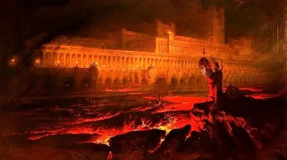 فیلم شبیه سازی بهشت و جهنم  با پل صراط در فومن !  / مردم از قبر تا جهنم واقعی را گام به گام می روند !