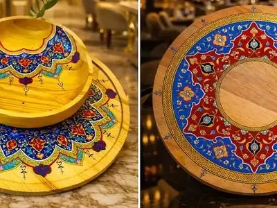 تحول دکوراسیون با سینی چوبی اسلیمی: 15 روش هوشمندانه برای زیباتر کردن هر فضا