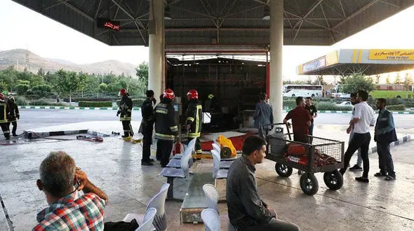 آتش سوزی در ترمینال مسافربری امام رضا مشهد + فیلم و عکس