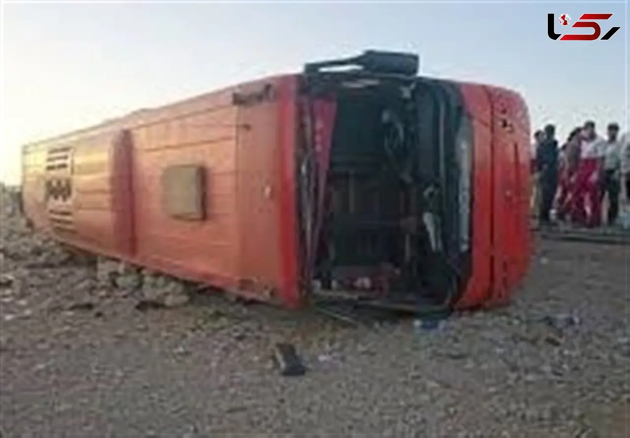 علت واژگونی اتوبوس تهران ـ مشهد مشخص شد 