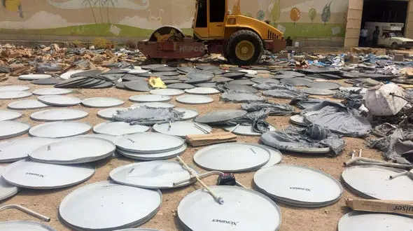 امحای ۱۵ هزار دیش ماهواره