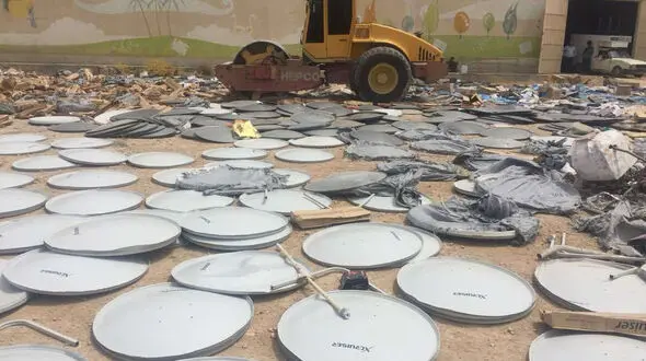 امحای ۱۵ هزار دیش ماهواره