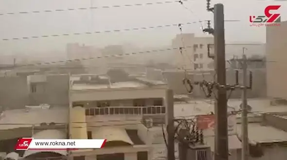 وضعیت خطرناک گرد و خاک در اهواز + فیلم