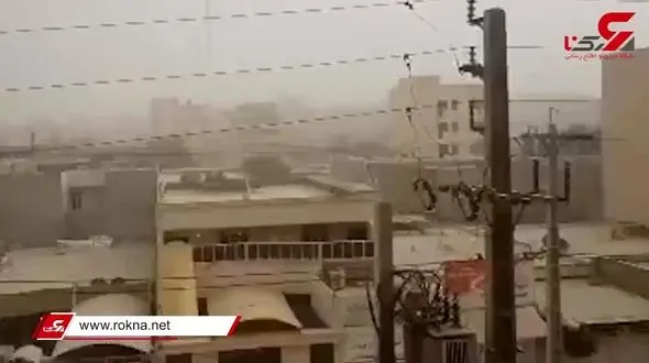 وضعیت خطرناک گرد و خاک در اهواز + فیلم