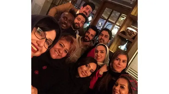 دورهمی بازیگران زن به همراه گادوین منشا در جشن تولد بهار ارجمند+ تصاویر