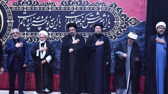 برگزاری مراسم عزاداری سالار شهیدان در حرم مطهر امام خمینی (ره) با حضور یادگار امام