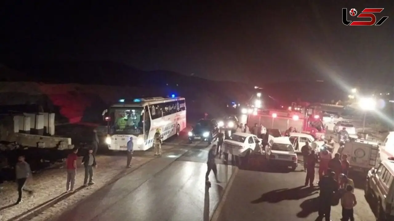 ببینید / اولین تصاویر از تصادف هولناک با ۲۸ کشته