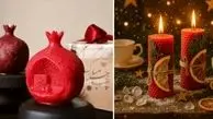 شمع‌ های یلدایی انار و هندوانه‌ ای 1404؛ زیبایی بی‌ حد و مرز برای عروسان باسلیقه!