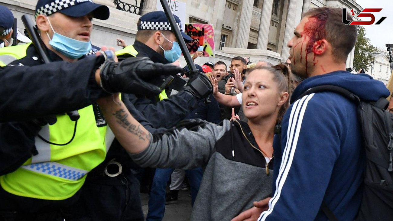۱۶ نفر از معترضان به محدودیت های کرونایی در لندن بازداشت شدند
