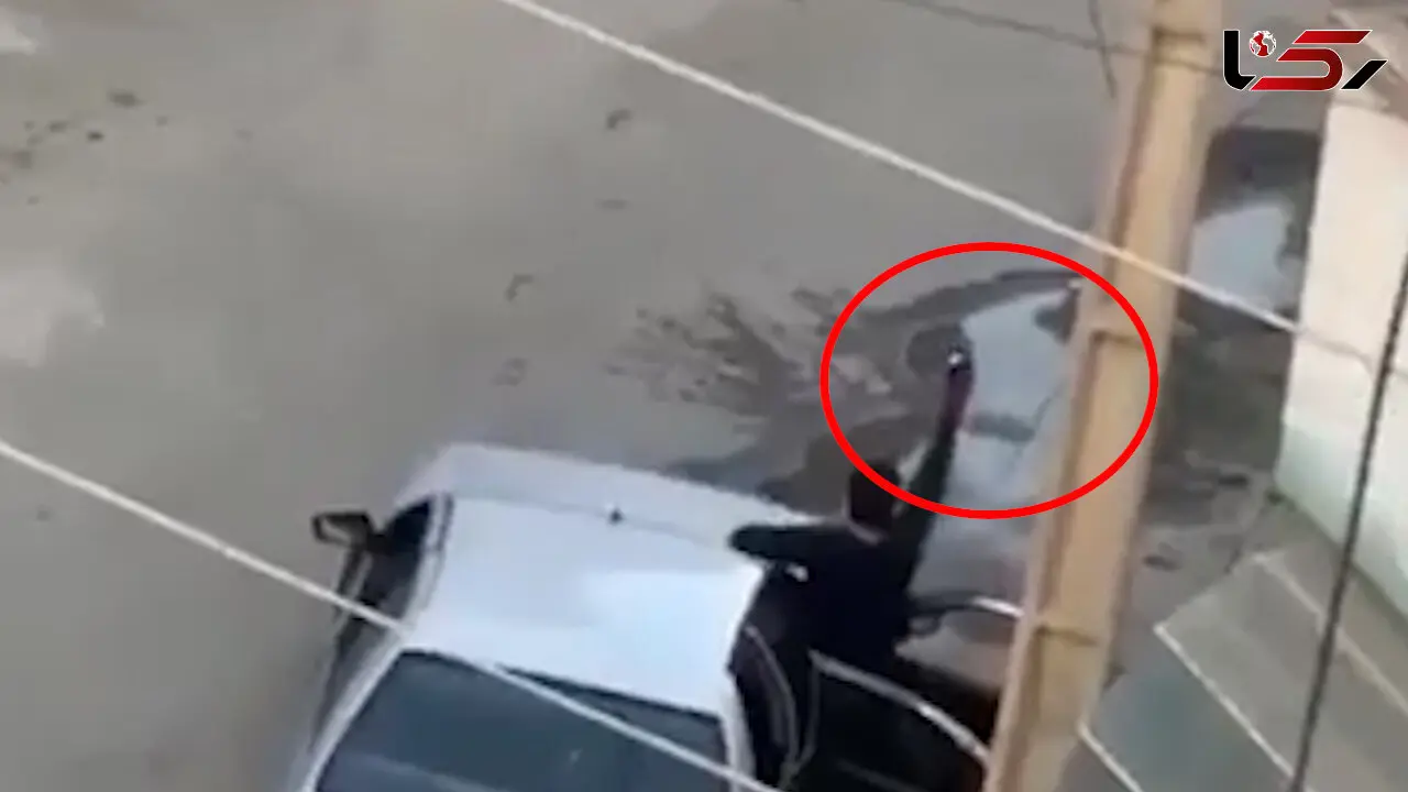 فیلم هولناک از لحظه سرقت مسلحانه در کرمانشاه 