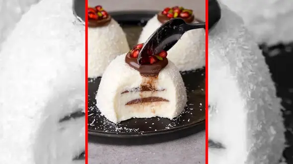 فیلم طرز تهیه دسر شکلاتی و وانیلی سریع