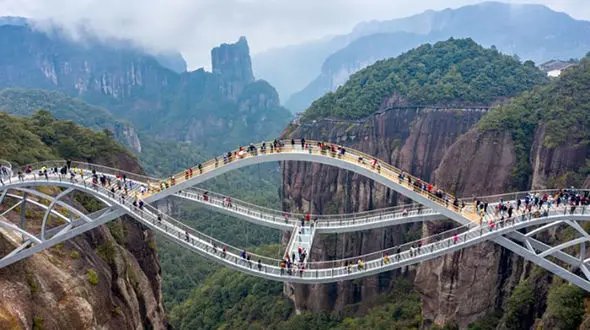 رفتن به این مکان ها در چین دل شیر می خواهد! + فیلم و جدول