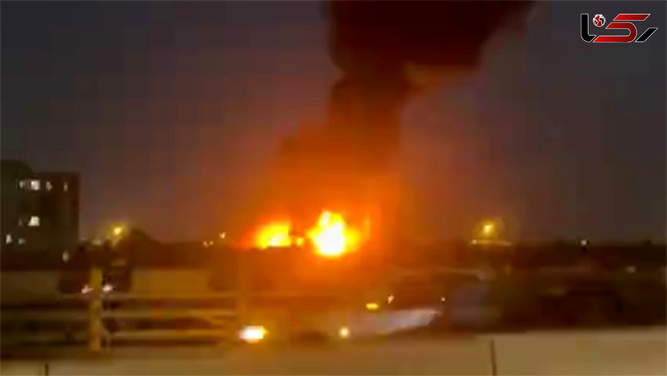 آتش‌سوزی مهیب اطراف بیمارستان هفت‌تیر در منطقه شهرری+فیلم