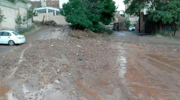 خسارت سیل ویرانگر 2 شهر شمالی سمنان