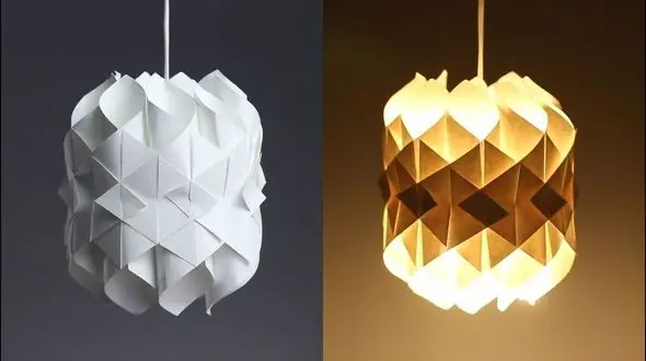 آموزش ساخت لوسترهای  کاغذی  + فیلم