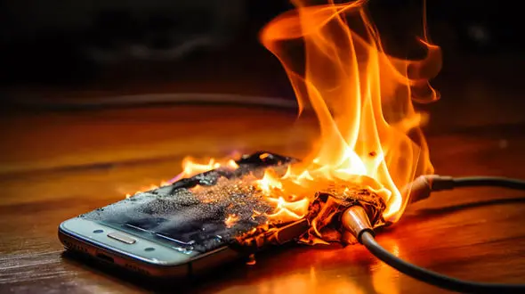 فیلم انفجار ناگهانی گوشی در جیب زن جوان / او دچار سوختگی شدید شد