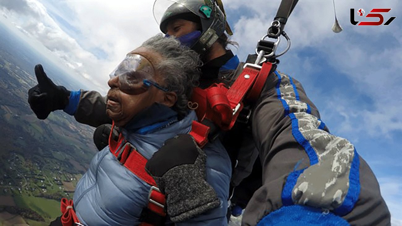 US woman goes skydiving for the first time at 102