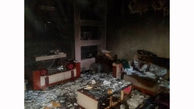 عکس های هولناک از یک خانه سوخته در ملایر