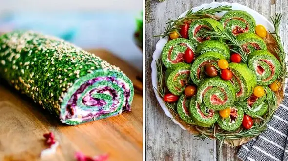 طرز تهیه دسر رولی ماچا با گاناش رنگی؛ 15 مدل متفاوت مناسب مهمانی