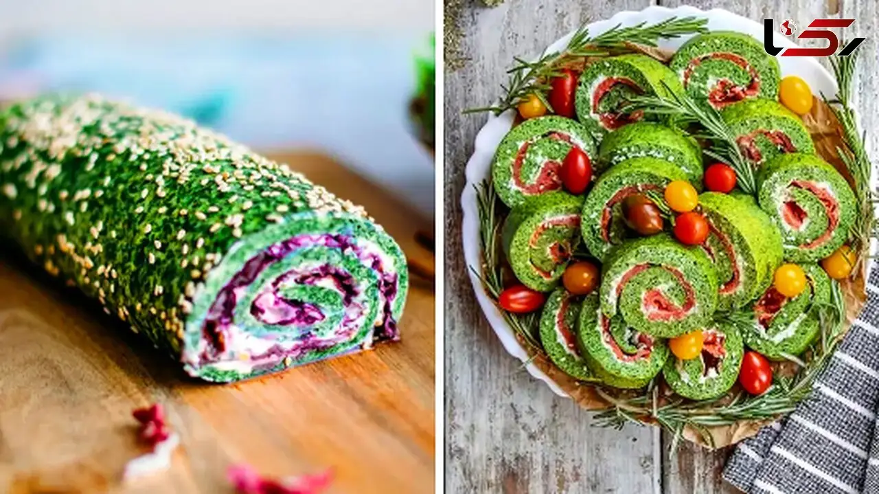 طرز تهیه دسر رولی ماچا با گاناش رنگی؛ 15 مدل متفاوت مناسب مهمانی