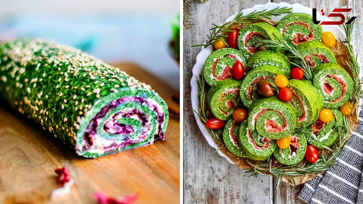طرز تهیه دسر رولی ماچا با گاناش رنگی؛ 15 مدل متفاوت مناسب مهمانی
