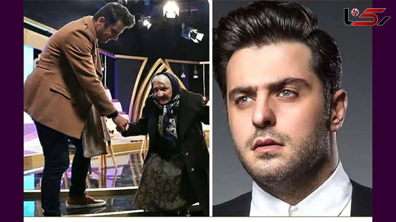 علی ضیا روی آنتن زنده دست یک بانو را گرفت! + عکس