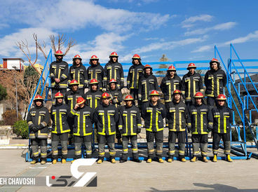15 عکس از دوره آموزشی آتش‌نشانی ویژه خبرنگاران 