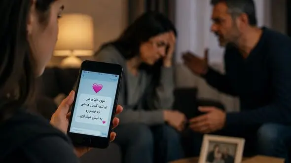 دختر ۱۸ ساله یک پیامک عاشقانه از شماره‌ای ناشناس برای مادرش فرستاد؛ پدر تا دو سال به همسرش اعتماد نکرد + نظر کارشناس