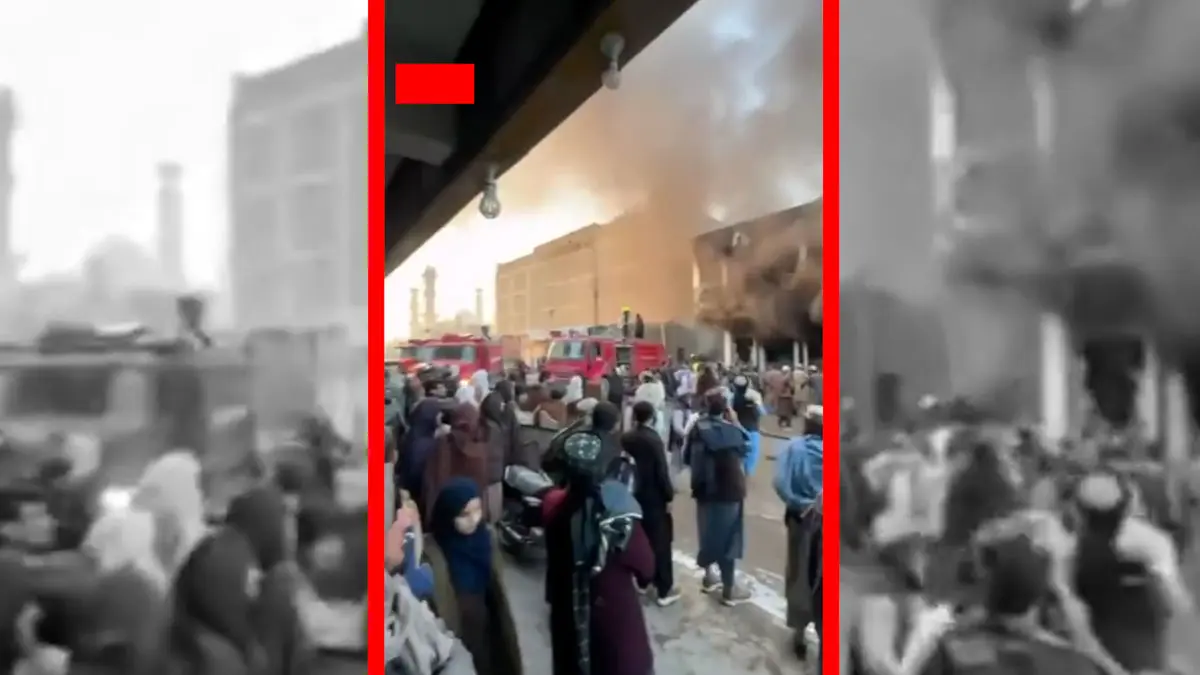 فیلم وقوع آتش سوزی بزرگ در قندهار
