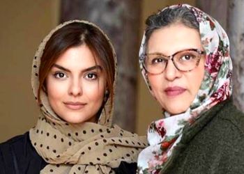 عکس ها /  تصویری عاشقانه از رویا تیموریان و دخترش دنیا مدنى بازیگر نقش فرناز سریال رهایم نکن در سن ۶۵سالگی 