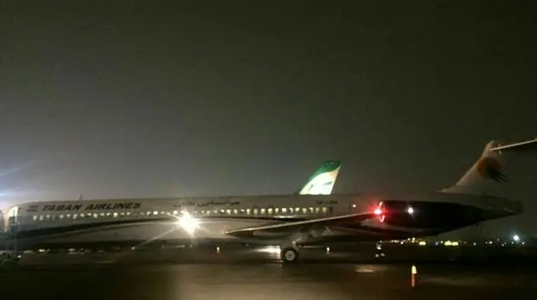 نخستن عکس از هواپیمای سانحه دیده در فرودگاه مهرآباد تهران