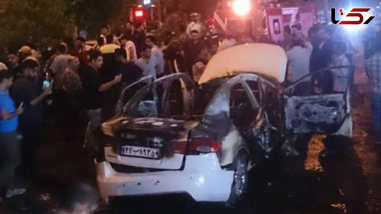 انفجار سوناتا در گرگان / راننده کشته شد +عکس