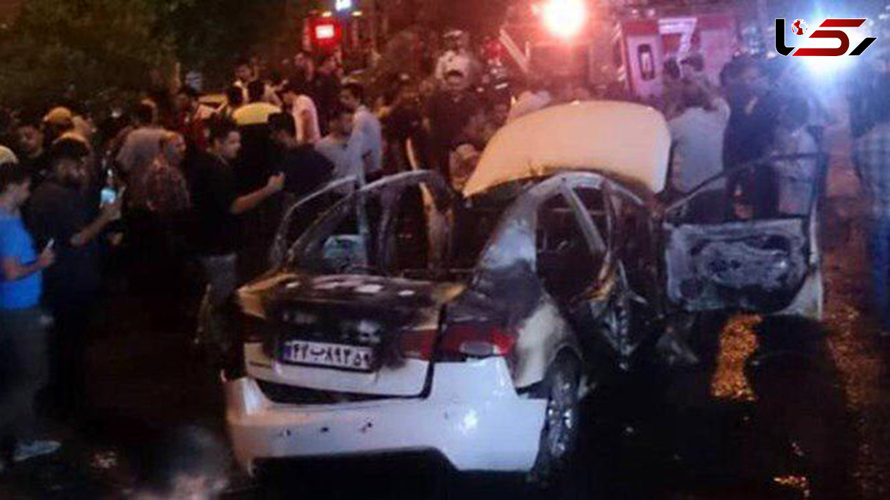 انفجار سوناتا در گرگان / راننده کشته شد +عکس