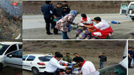اسیدپاشی بر صورت یک زن جوان در تصادف ساختگی آزادشهر+ عکس 