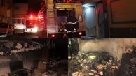 آتش سوزی هولناک یک ساختمان در اصفهان / اهالی خانه میان دود و آتش حبس شدند + عکس