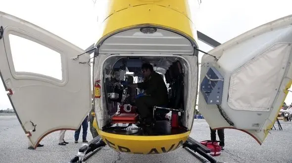 بالگرد اورژانس هوایی به داد بیمار زن آستارایی رسید