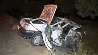 مرگ 2 جوان در برخورد و واژگونی تریلی با پراید در مشهد