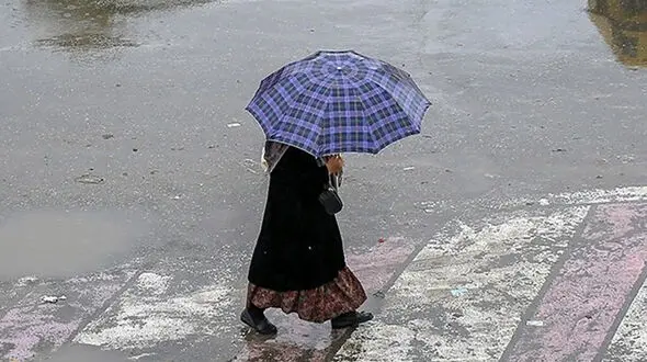  بارش باران و تگرگ همراه با باد شدید