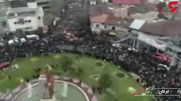 حضور مردم زاهدان، گرگان و بیرجند در راهپیمایی ۲۲ بهمن + فیلم 