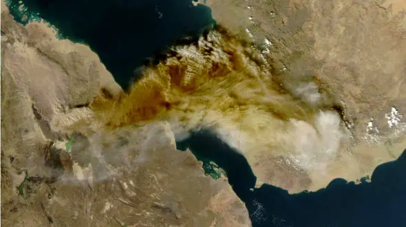 فوران ناگهانی آتشفشان  هارلی گوبی اتیوپی و مدیریت موفق ترافیک هوایی منطقه با مشارکت ایران
