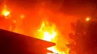 آتش‌سوزی در انبار لبنیات میهن/ بامداد امروز رخ داد