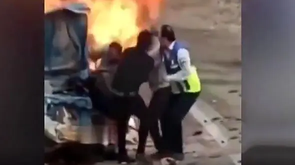 فداکاری این مرد پل دختری جهانی شد + فیلم 