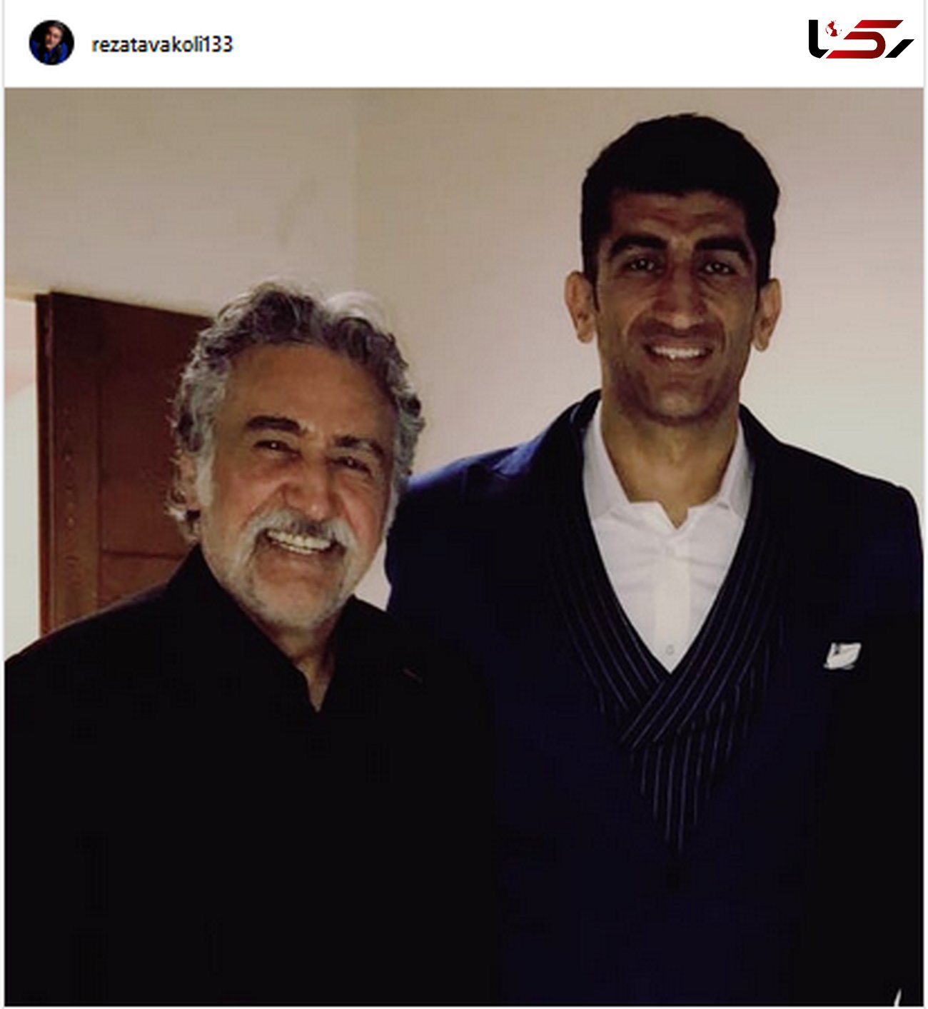 بازیگر معروف در کنار مرد شماره یک فوتبال ایران