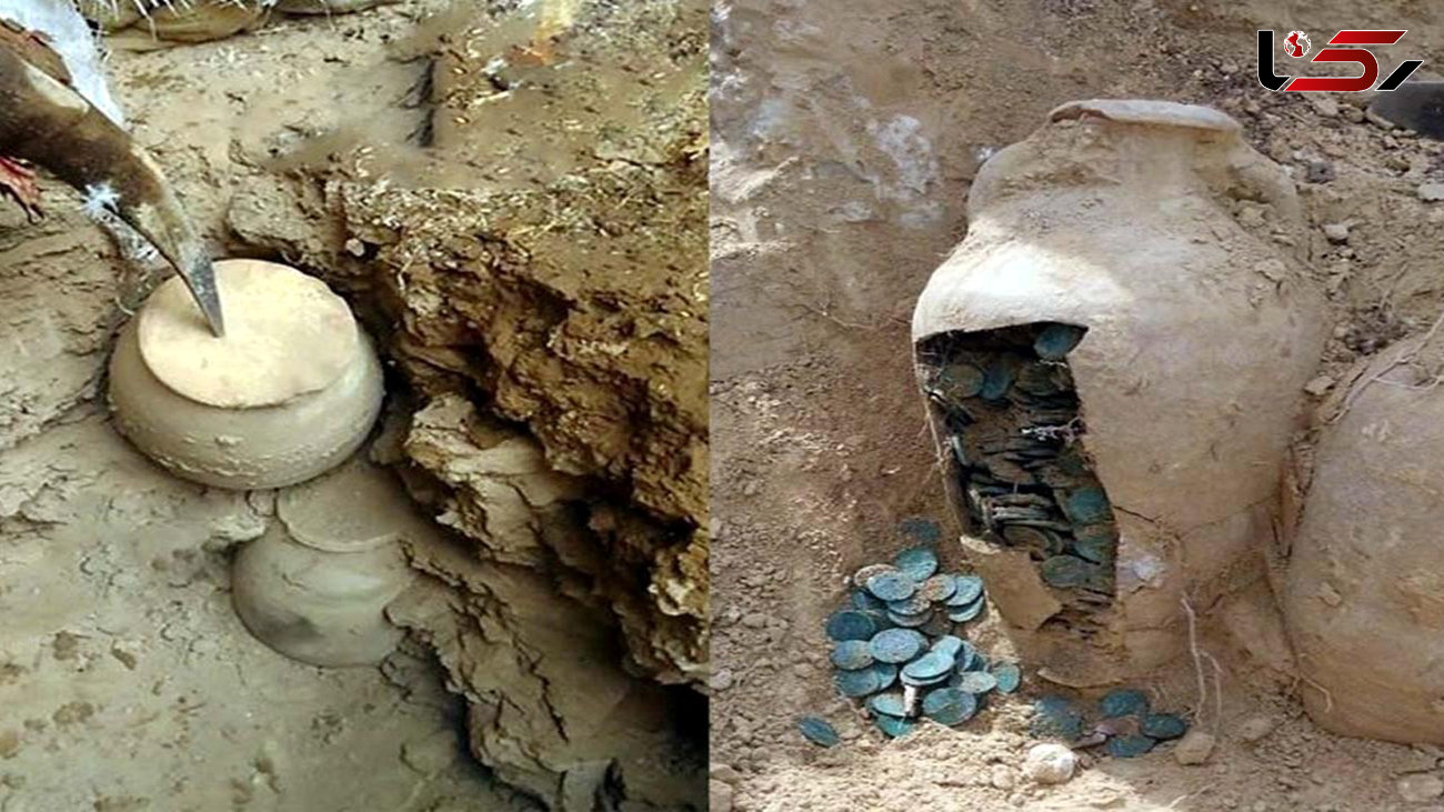 فیلم واقعی از کشف گنج نفیس  ! / 3 کوزه سکه های باستانی در اینجا دفن بودند !