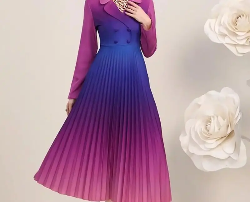 پیراهن آبرنگی شیک زنانه